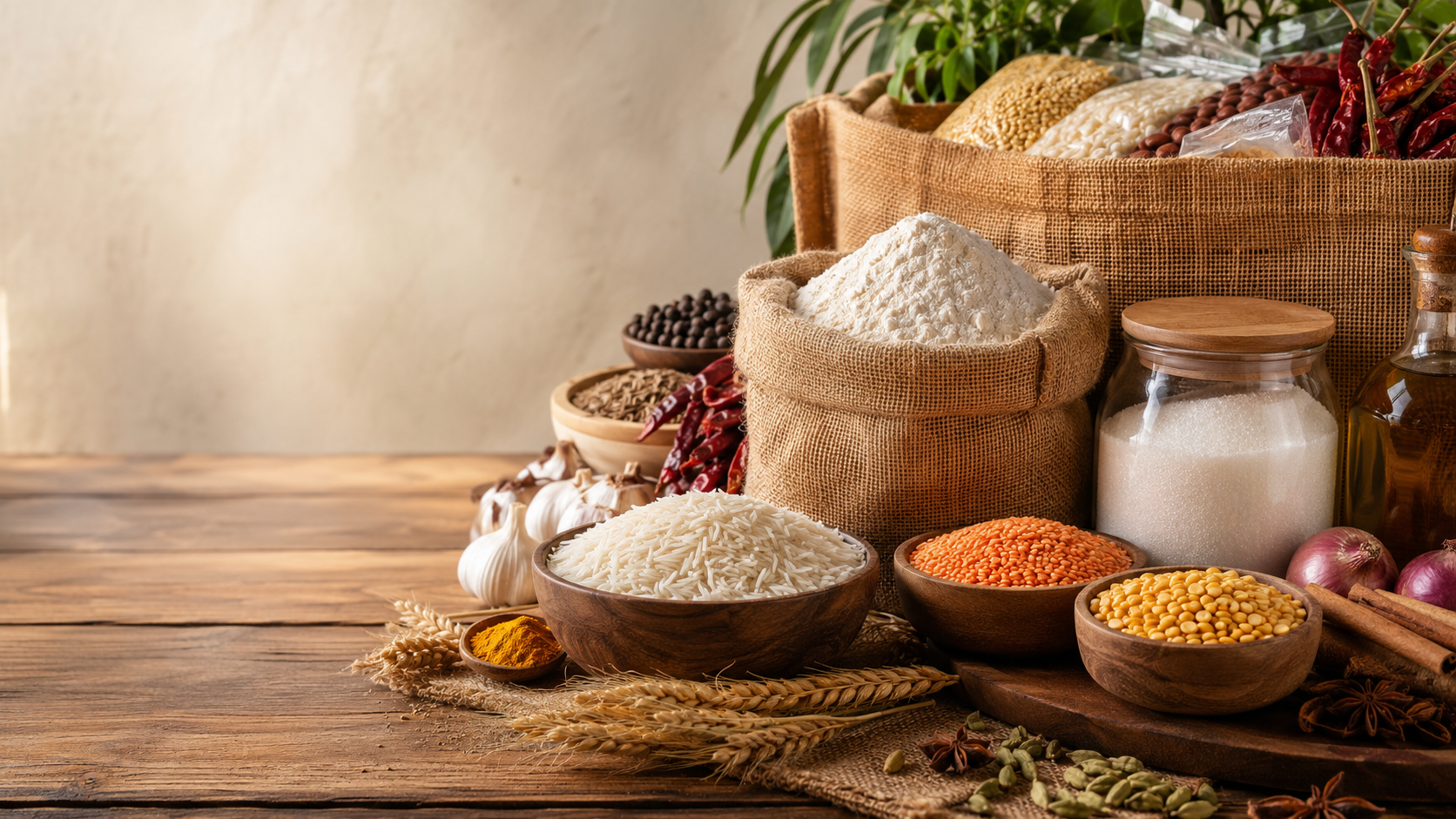 Premium Basmati Rice and Wheat Flour